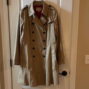Banana Republic Beige Double-Breasted Trench Coat
